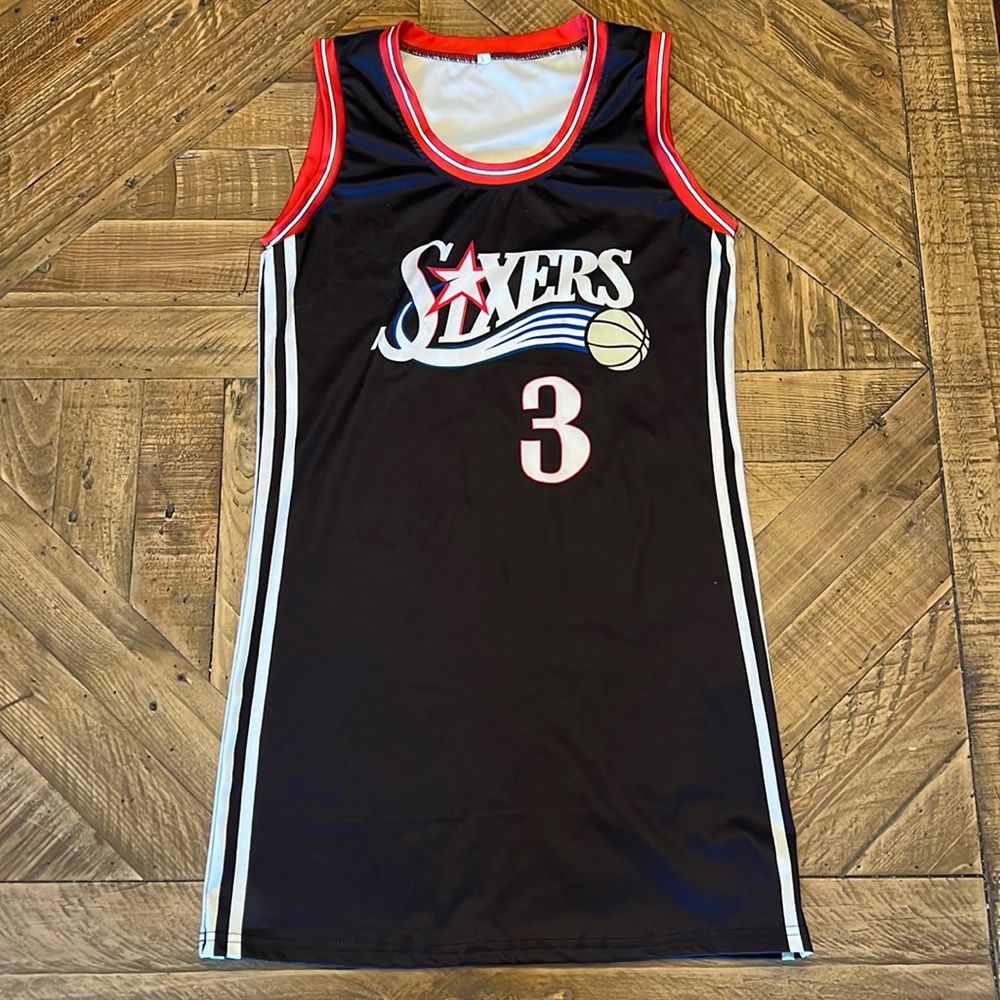 Allen Iverson Jersey Lookalike Size Large (Not NBA Licensed)
